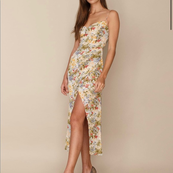 REFORMATION NWOT Kourtney Midi Dress!! - Picture 4 of 6